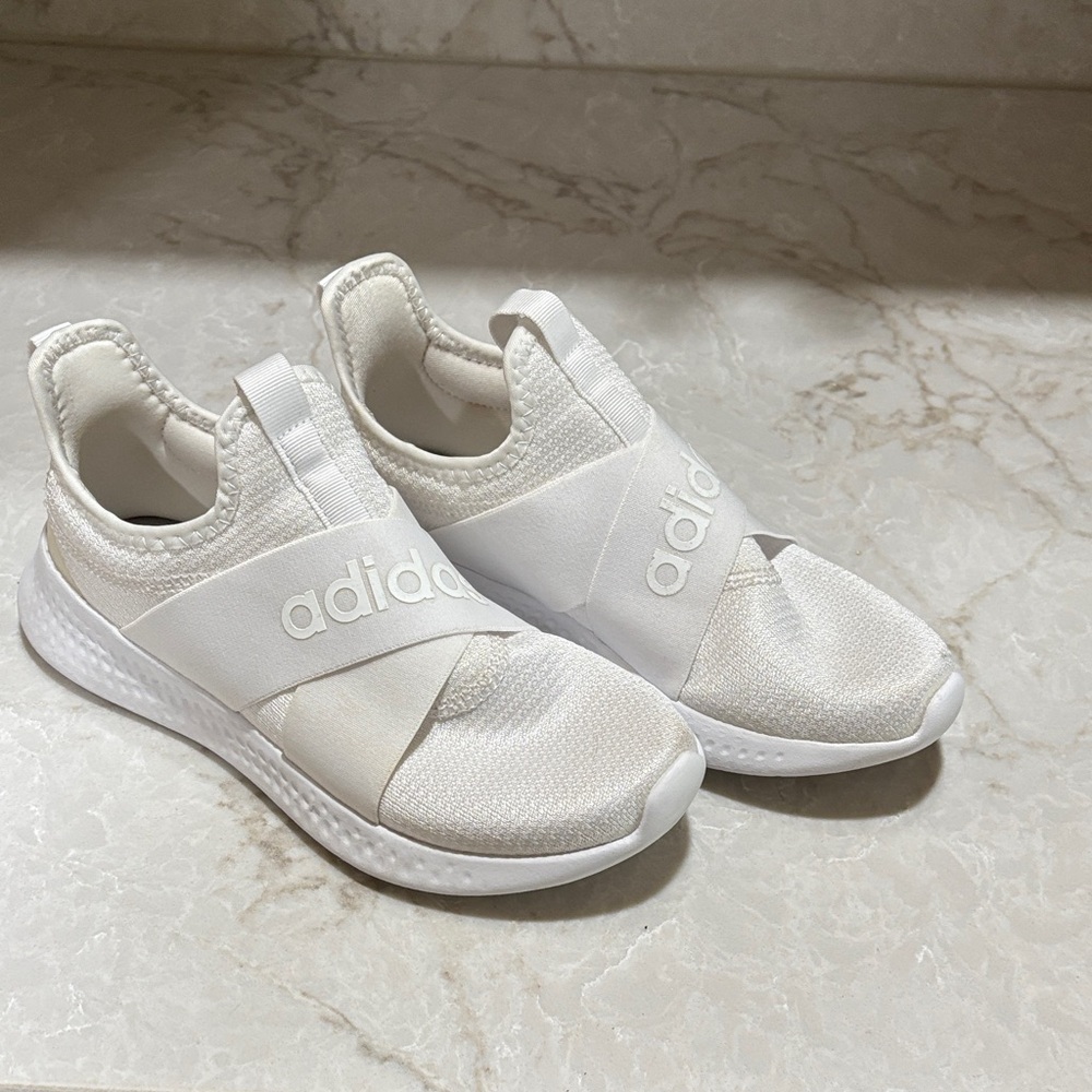 Adidas Kids Cream Slip-On Sneakers